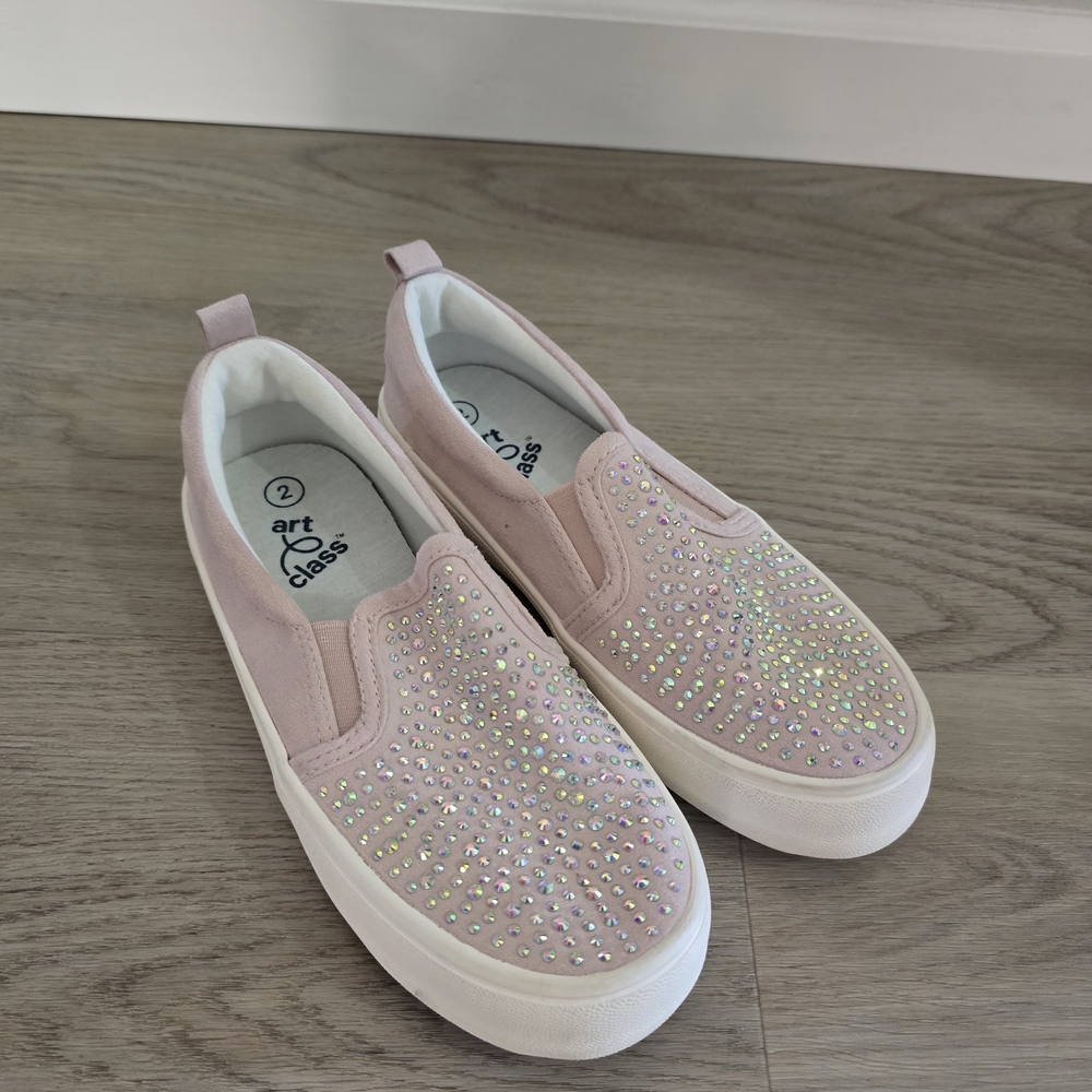 Art Class Sparkling Pink Kids Sneakers